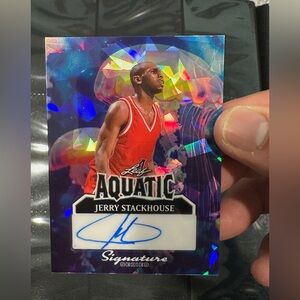 2025 LEAF METAL SIGNATURE SERIES JERRY STACKHOUSE AQUATIC AUTO CARD 1/1